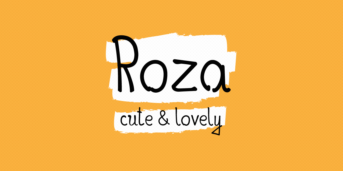 Roza Font preview